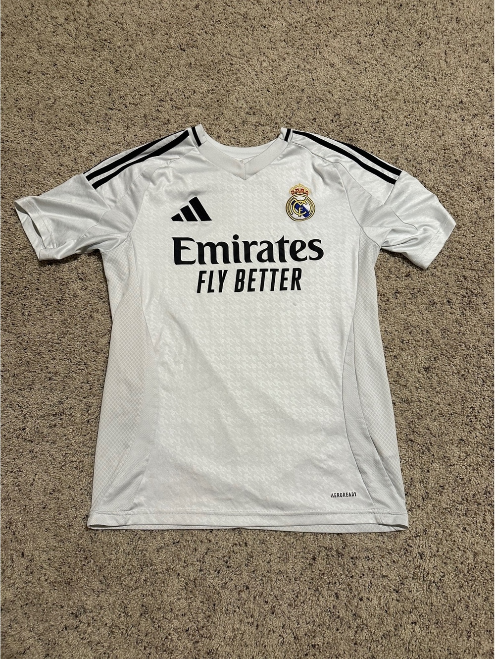 Adidas Real Madrid White Soccer Jersey Size Small